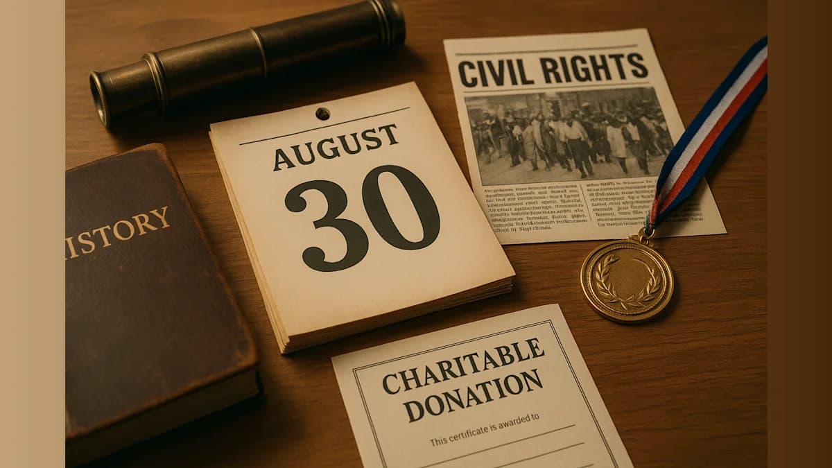 August 30 Through History: Milestones Worth Celebrating
