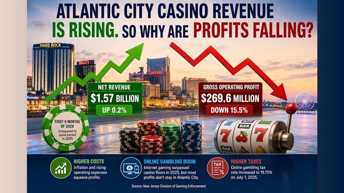 Atlantic City Casino Revenue Is Rising. So Why Are Profits Falling?