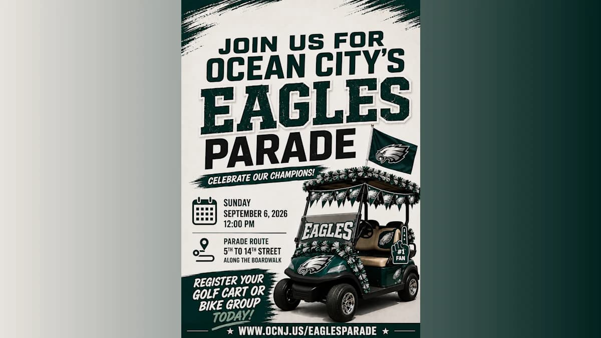 Eagles Fans Invited to Join Boardwalk Parade in Ocean City This Sunday