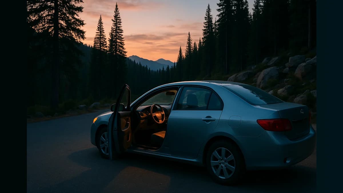 Bear Opens Car Door, Climbs Inside in Whitefish