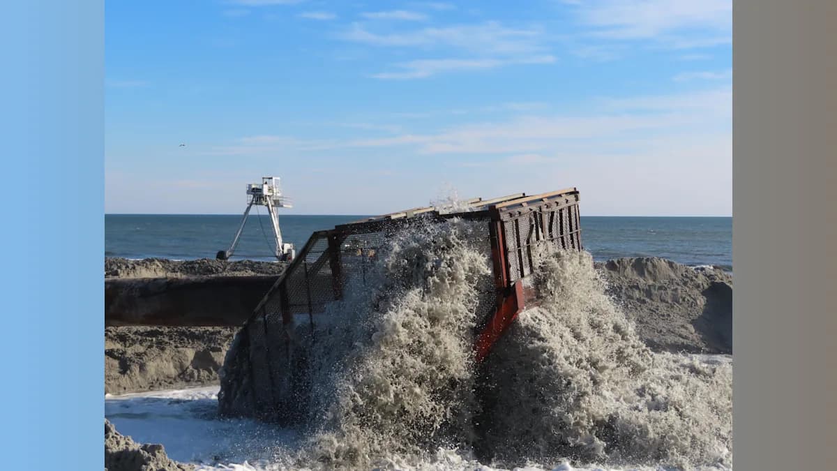 After Two Months of Sand Pumping, Ocean City's $19.5M Beach Project Nears Completion