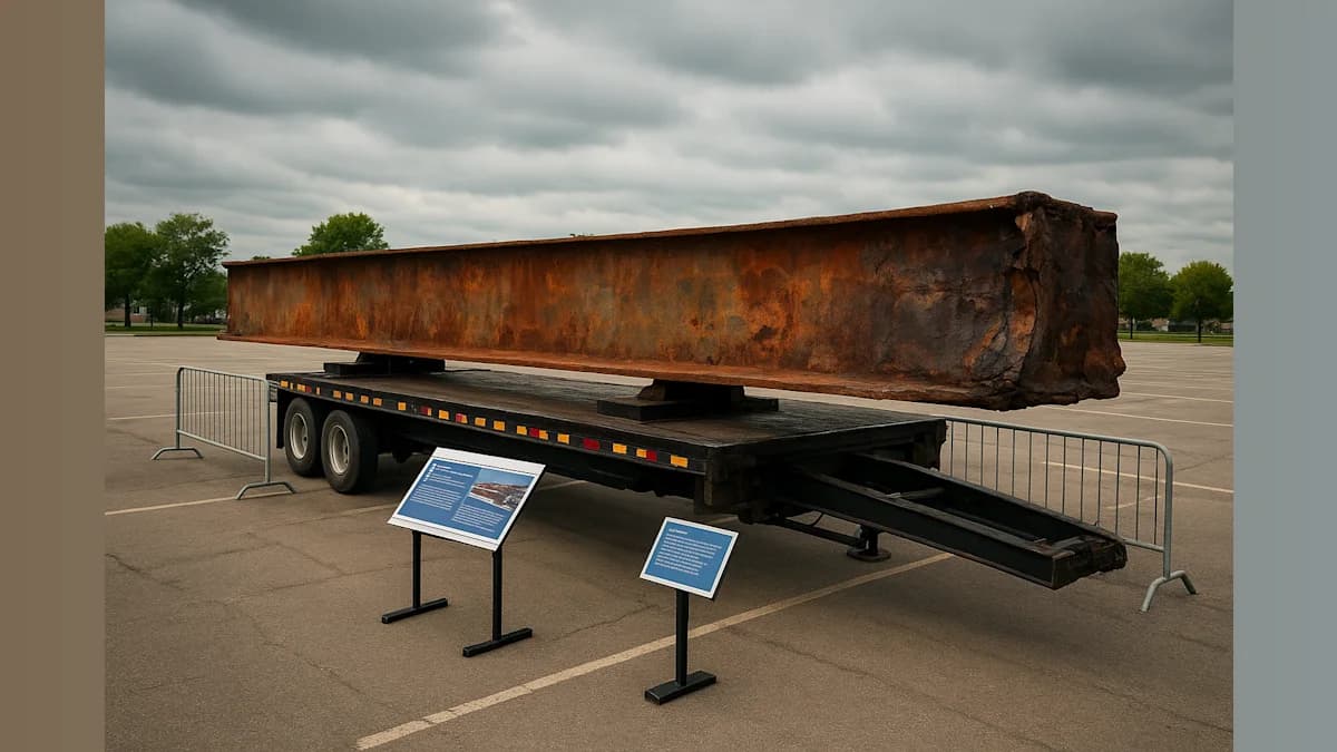 Foundation Tours Nation with World Trade Center Beam