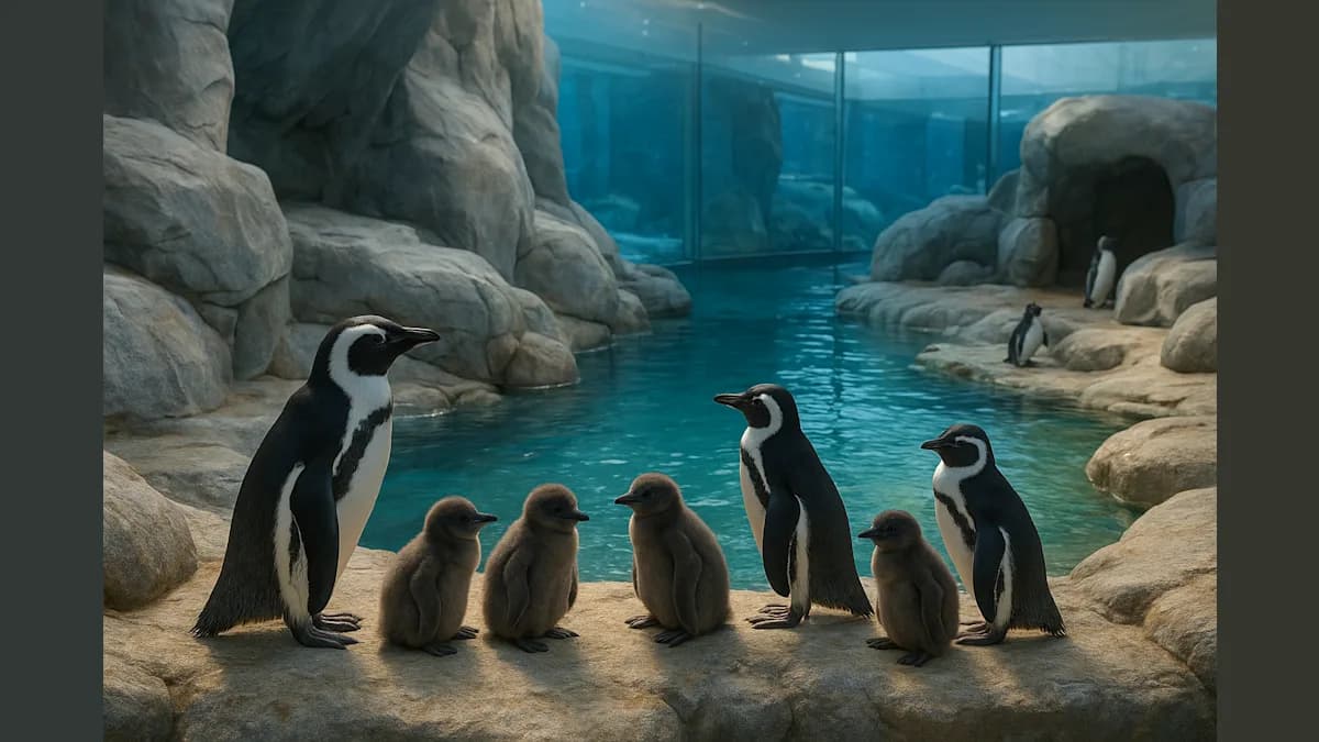 Myrtle Beach Aquarium Welcomes Seven Critically-Endangered Penguin Chicks