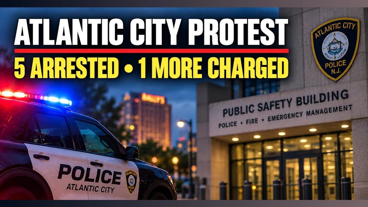 Five Arrested at Atlantic City ICE Protest; Police Detail Charges, Pepper-Spray Incident