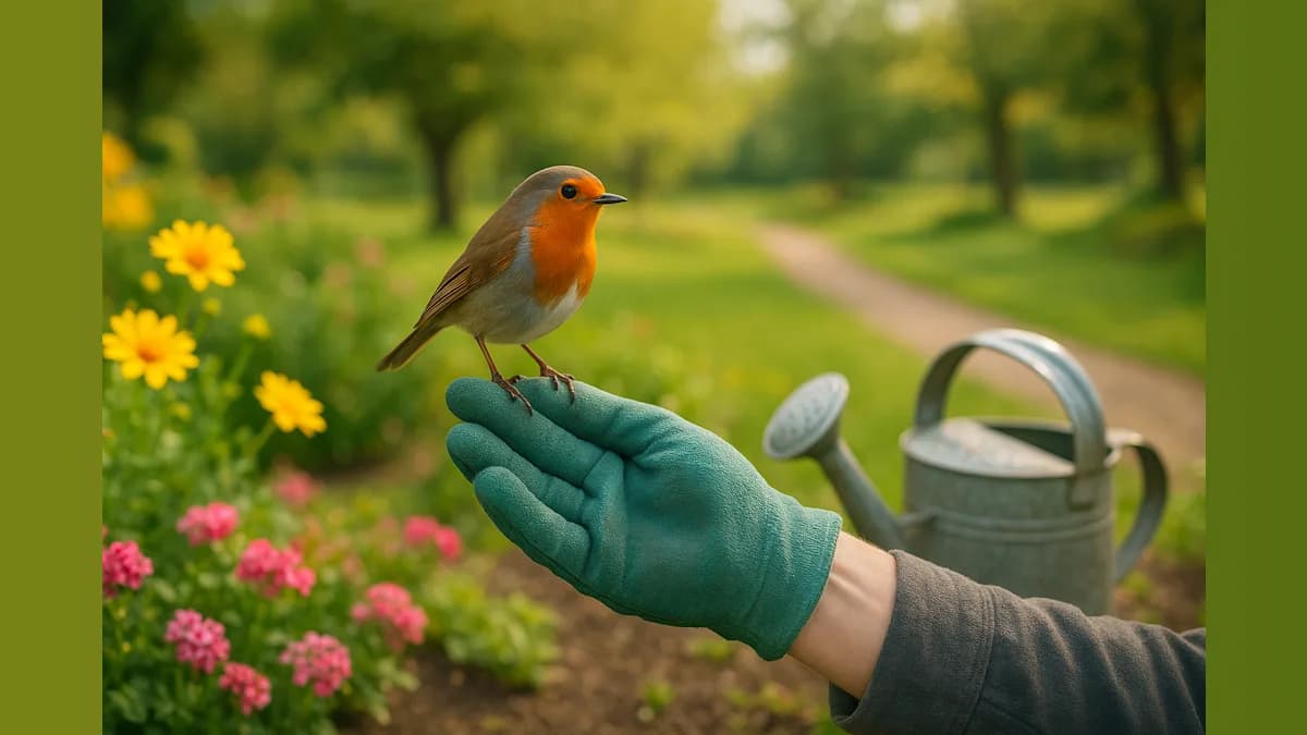 Kingfisher Lands on Somerset Ranger's Hand for Ten Minutes