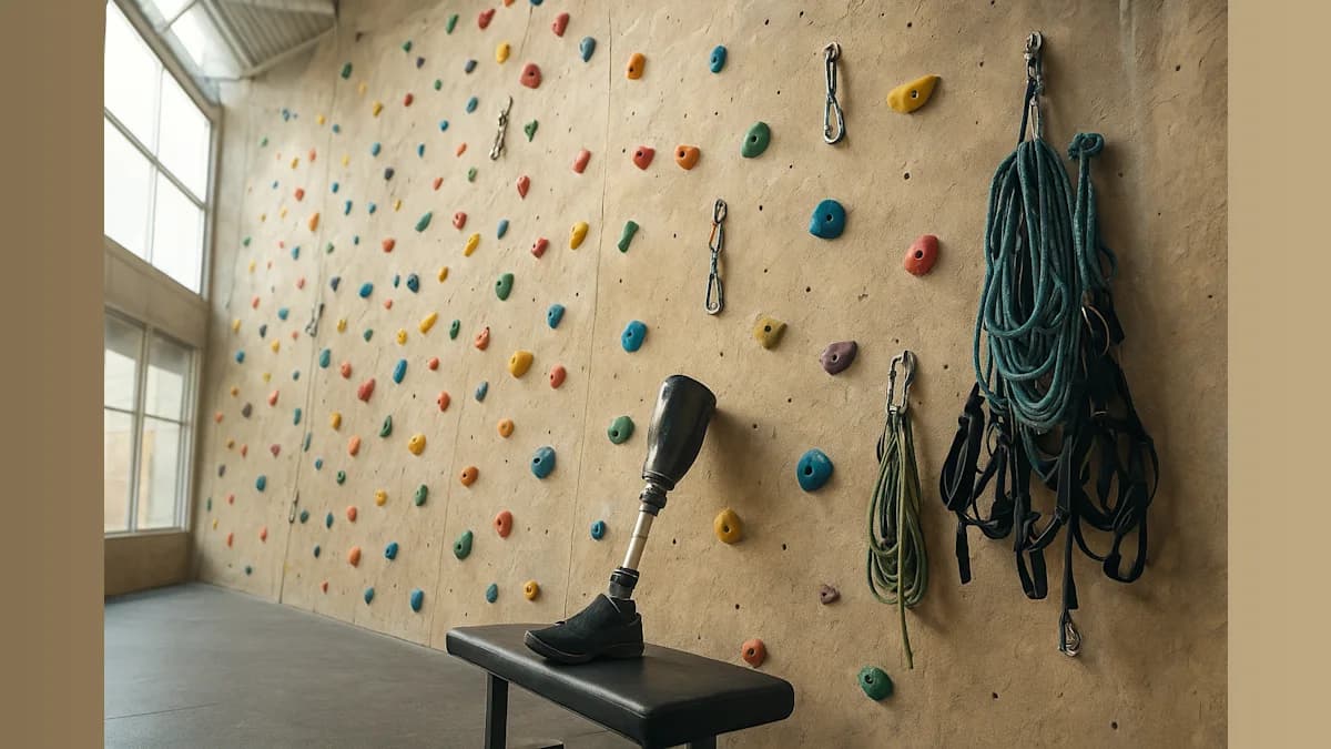 Seven-Year-Old Conquers Rock Walls With Prosthetic Leg