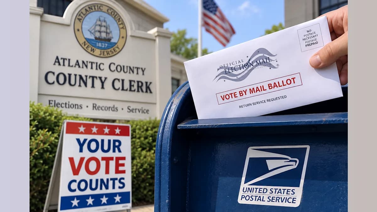 Atlantic County Mail Ballots Are on the Way — and Voters No Longer Need a Stamp