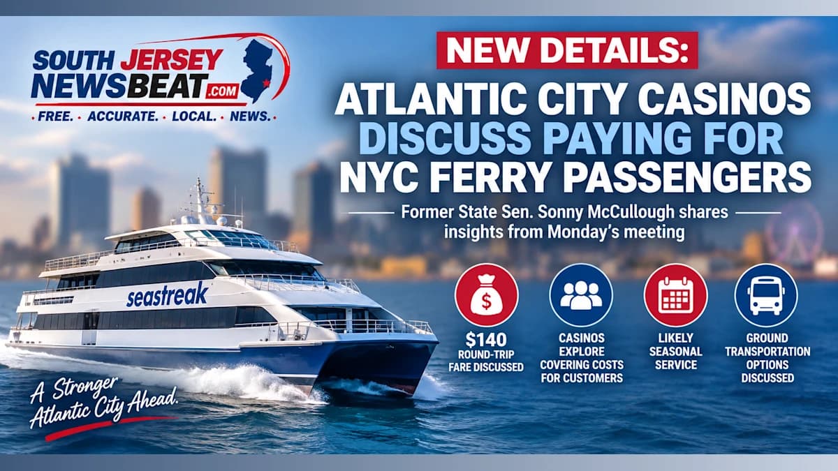 Atlantic City Casinos Discuss Paying for NYC Ferry Passengers as New Details Emerge