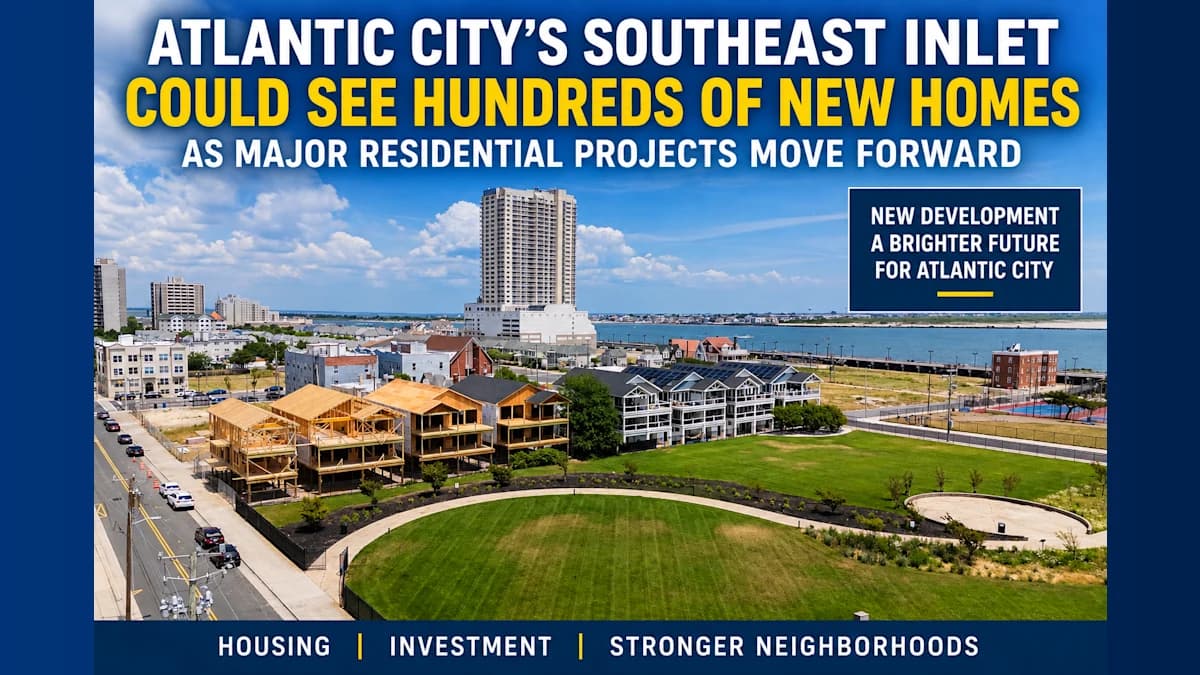 Atlantic City's Southeast Inlet Could See Hundreds of New Homes as Major Residential Projects Move Forward