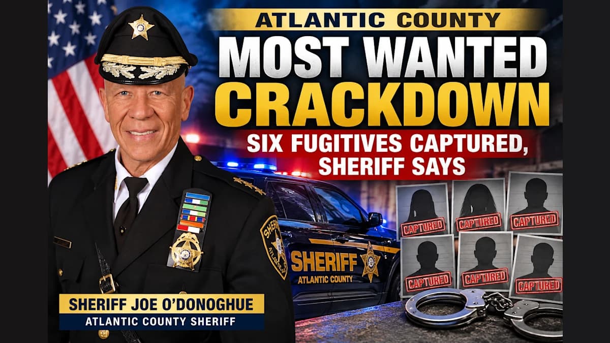 Atlantic County Sheriff Details Most Wanted Crackdown After Six Fugitives Captured
