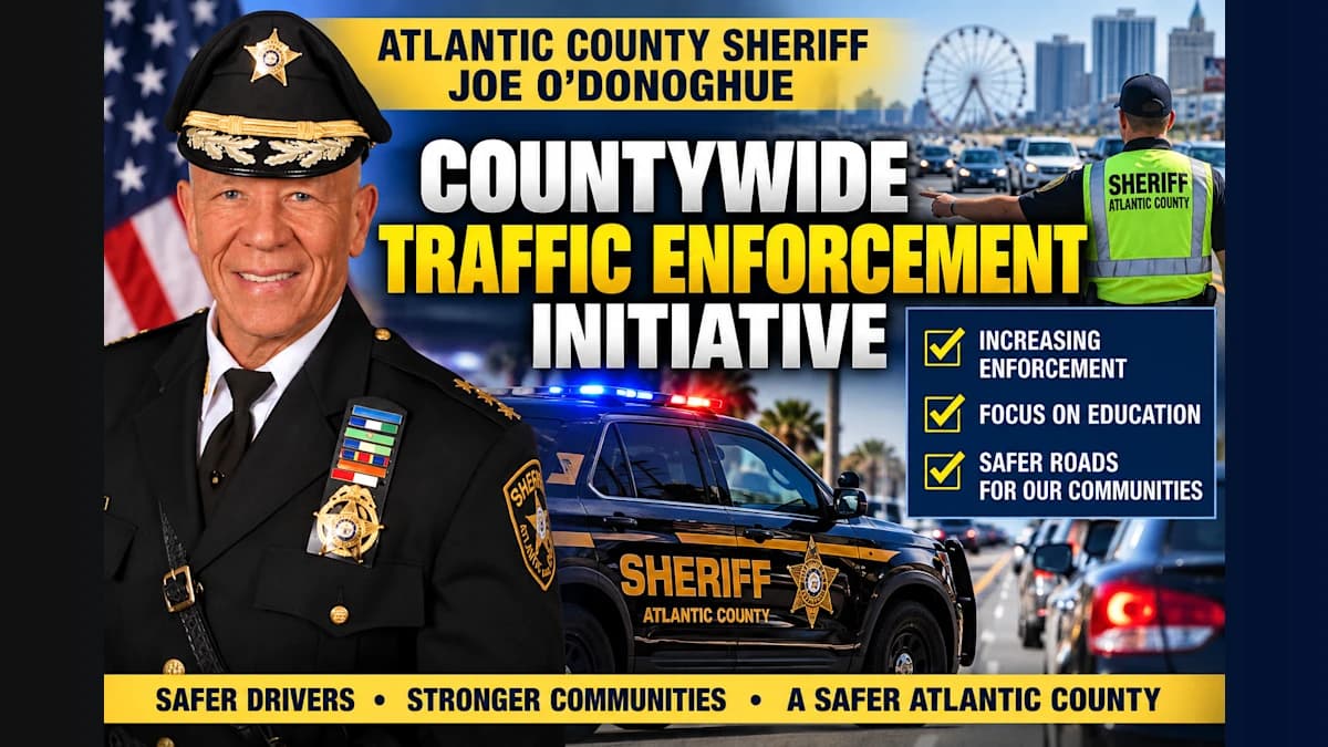 Atlantic County Sheriff Details Countywide Traffic Enforcement Initiative