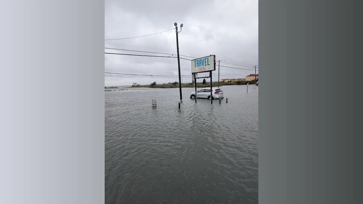 9 People, Dog Rescued From Flooded West Atlantic City Motels as Storm Pounds Area