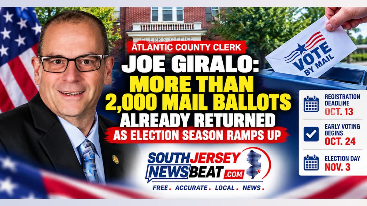 More Than 2,000 Mail Ballots Already Returned in Atlantic County as Election Season Ramps Up