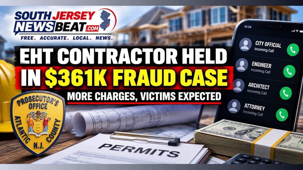 EHT Contractor Held in Alleged $361K Brigantine Fraud as Authorities Expect More Charges