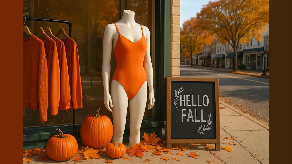 Celebrities Embrace Orange Swimwear for Halloween Season