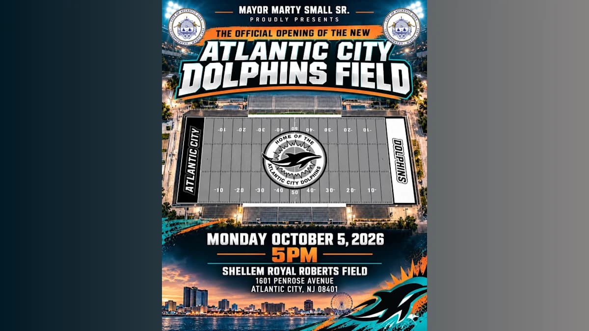 Atlantic City Completes $1.33 Million Transformation of Dolphin Field
