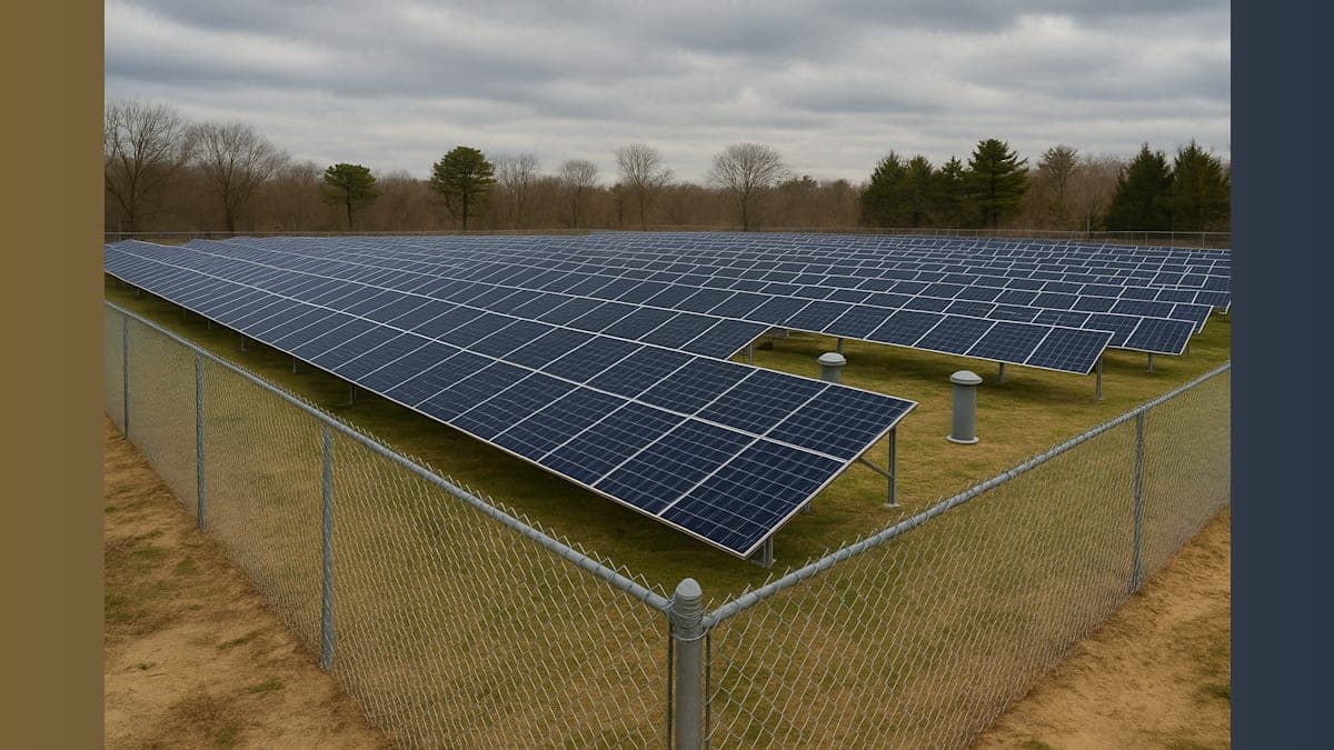 Solar Farm on Former Landfill Advances in Woodbine