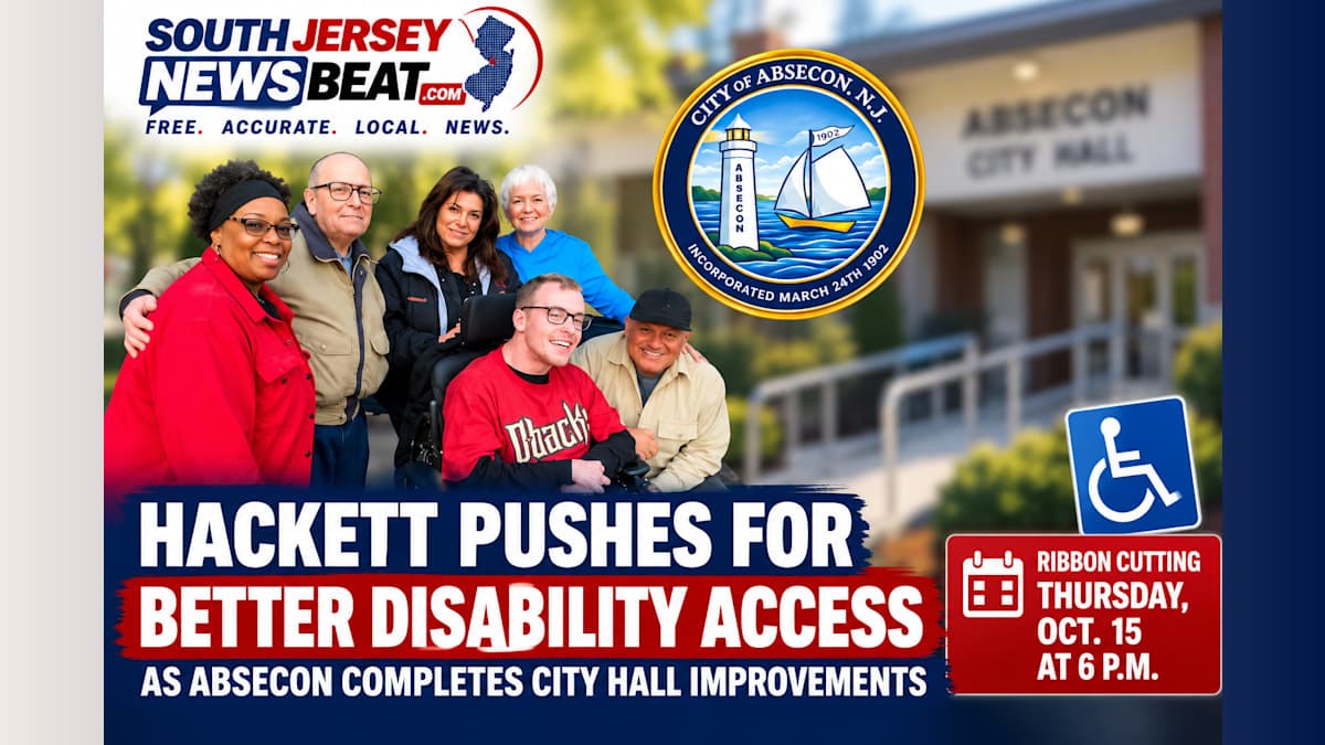 ‘Speak Up’: Jacob Hackett Pushes for Better Disability Access as Absecon Completes City Hall Improvements
