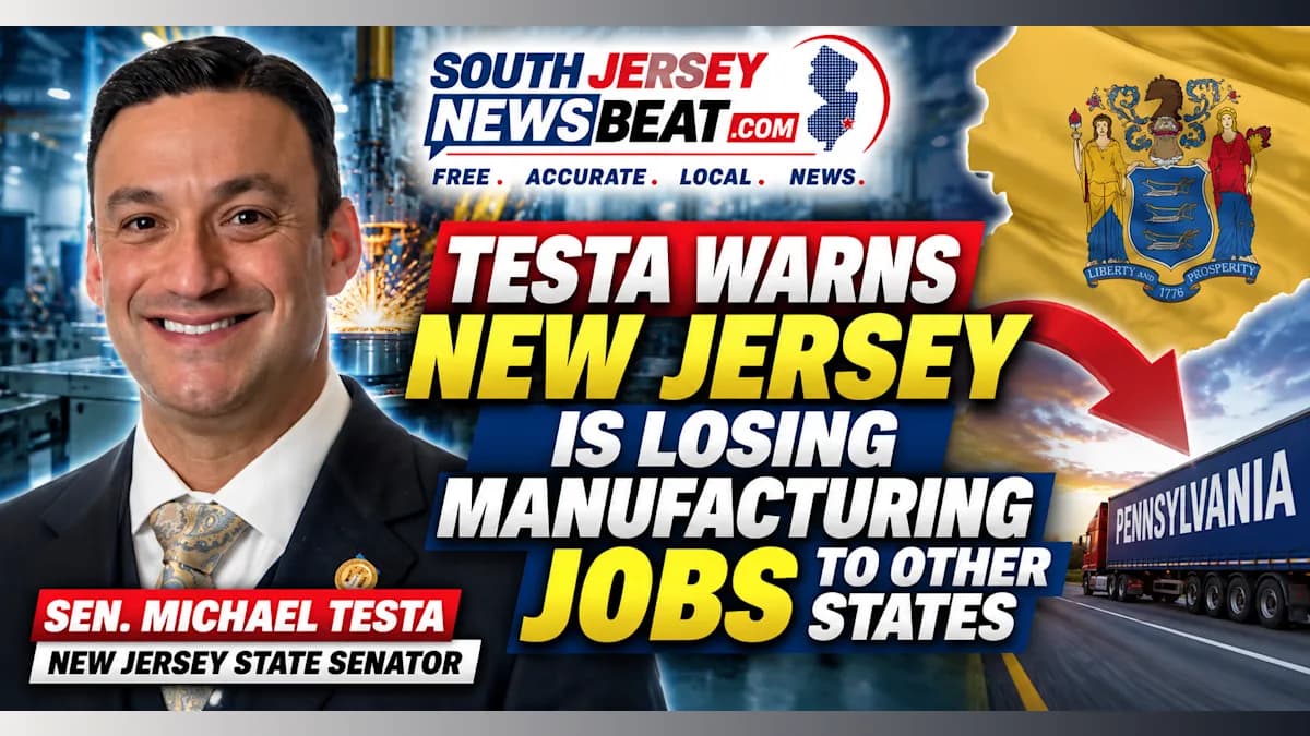 Sen. Michael Testa Warns New Jersey Is Losing Manufacturing Jobs to Other States