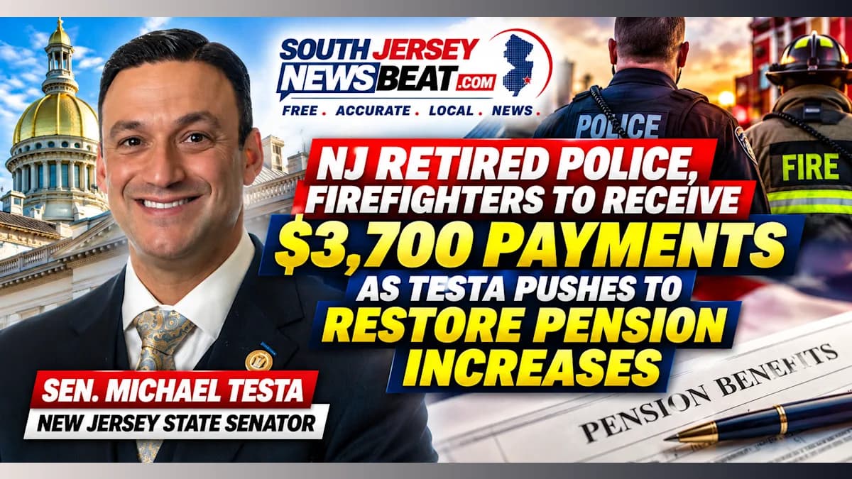 NJ Retired Police, Firefighters to Receive $3,700 Payments as Testa Pushes to Restore Pension Increases