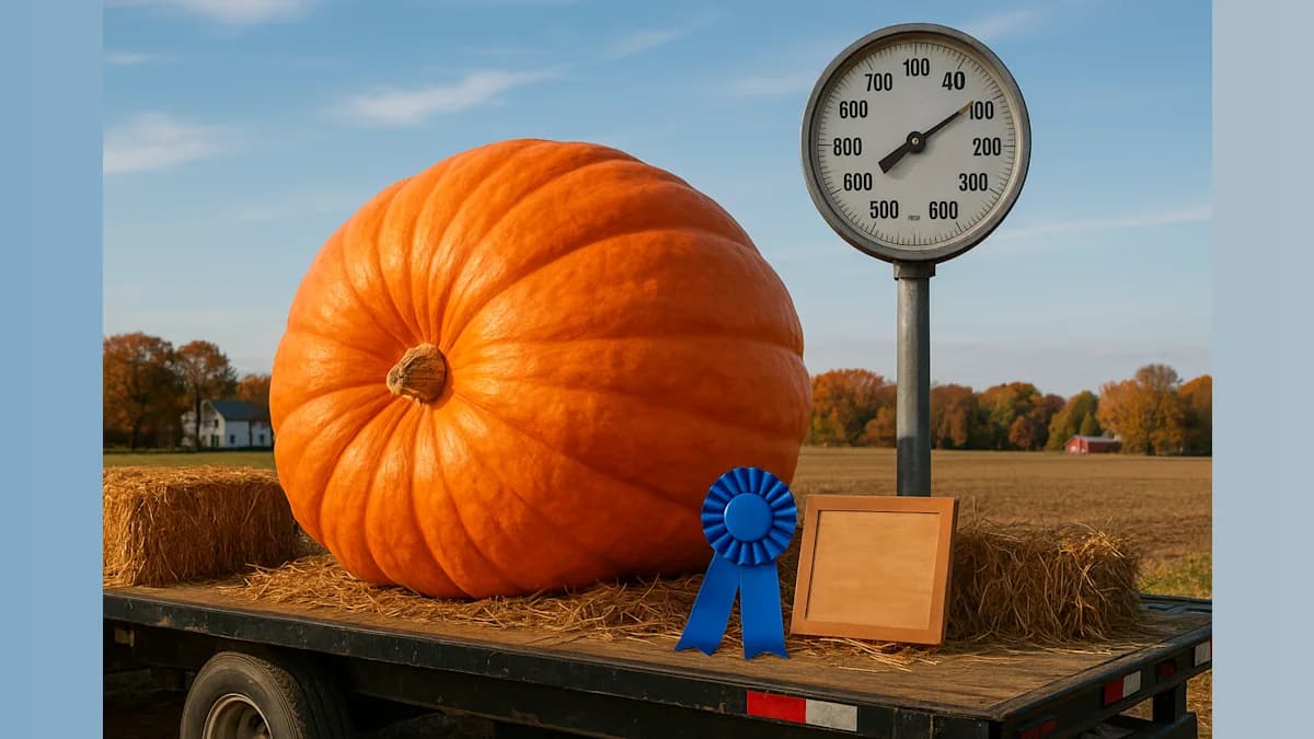 Hampshire Grower's 2,856-Pound Pumpkin Shatters Record