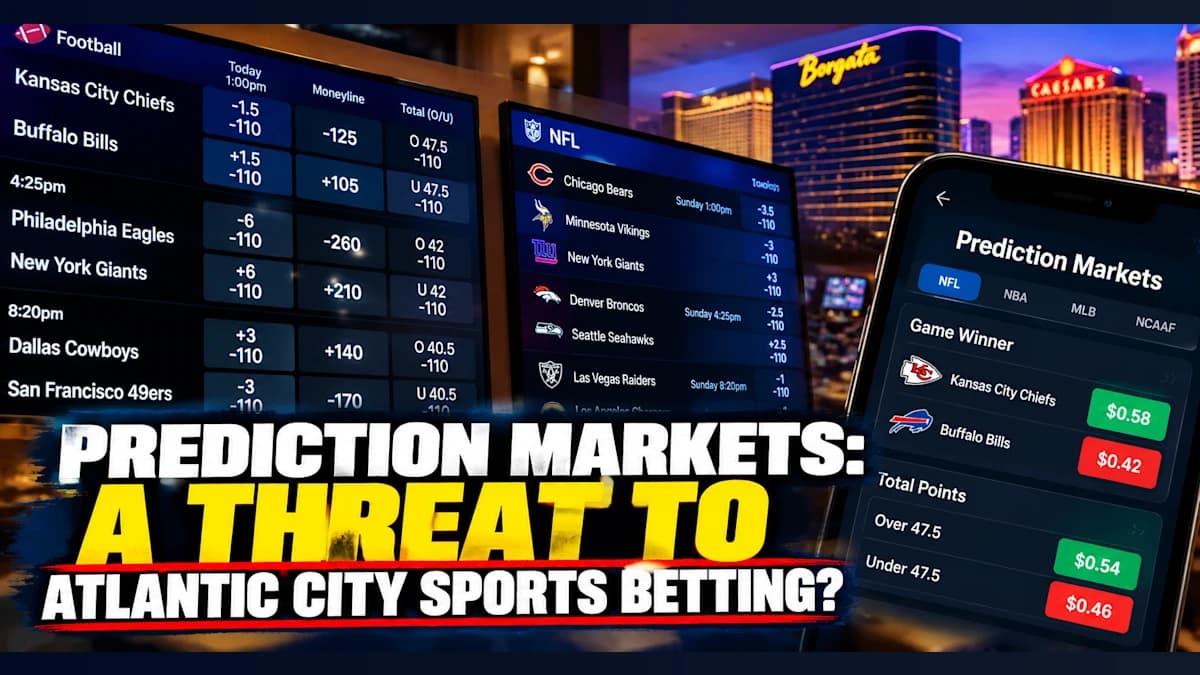 Are Prediction Markets Threatening Atlantic City's Sports Betting Industry? Casino Analyst Sounds Alarm