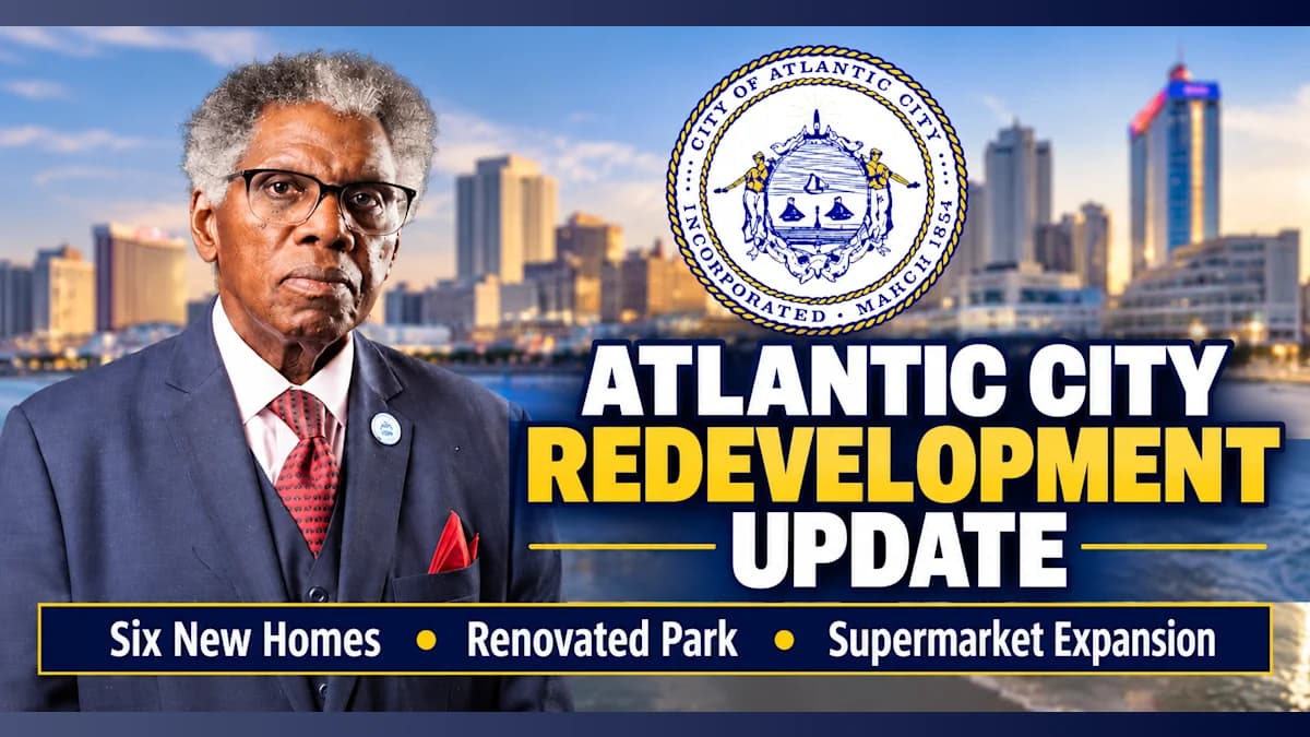 Six New Homes, Renovated Park and Supermarket Expansion: Shabazz Details Atlantic City Redevelopment Progress