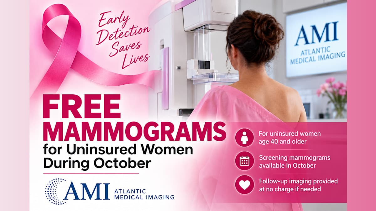 Free Mammograms Available to Uninsured South Jersey Women During October, AMI Doctor Says