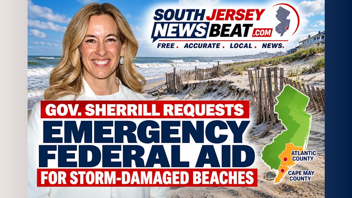 New Jersey Formally Seeks Emergency Federal Aid to Repair Storm-Damaged Beaches in Atlantic and Cape May Counties