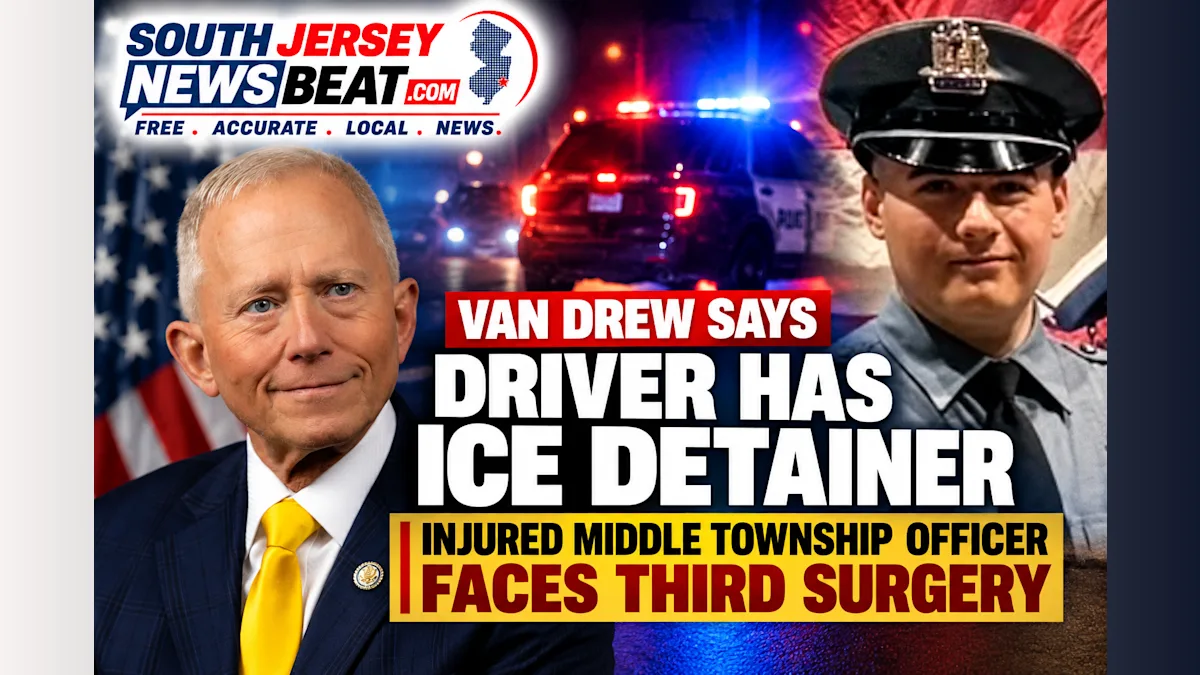 Van Drew Says Driver Who Struck Middle Township Officer Has ICE Detainer; Injured Patrolman Faces Third Surgery
